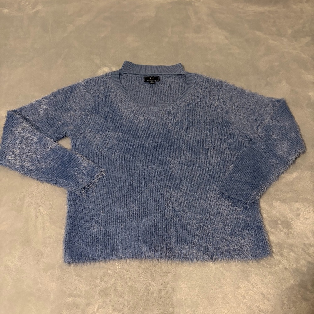G by Giuliana Soft Blue Turtleneck Sweater